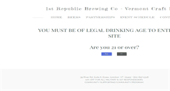 Desktop Screenshot of 1strepublicbrewingco.com